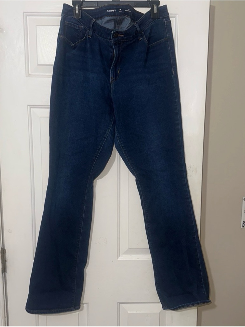 Old Navy Dark Indigo Kicker Boot Jeans Long